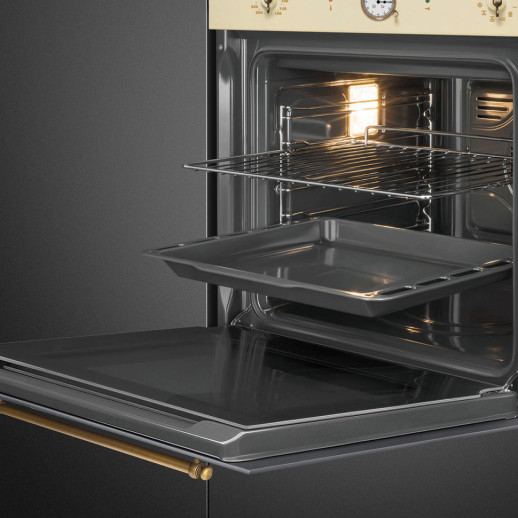 Электрический духовой шкаф Smeg SFP68C1TPO кремовый