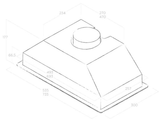 Кухонная вытяжка Elica ERA S IX/A/52