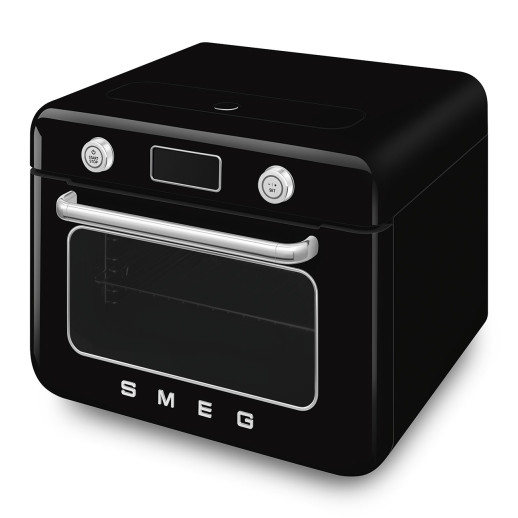 Мини-печь с паром Smeg COF01BLEU чёрный