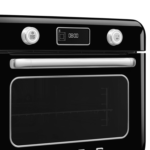 Мини-печь с паром Smeg COF01BLEU чёрный