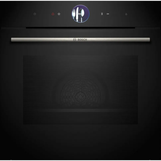 Электрический духовой шкаф с функцией пароварки Bosch HSG7361B1 черный
